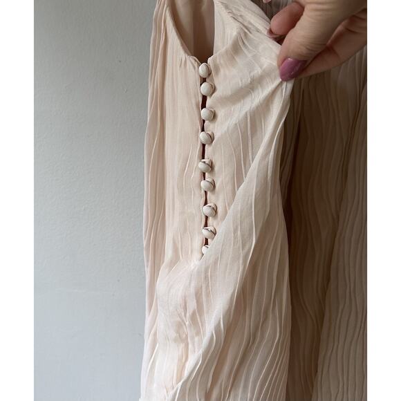 Christian Dior silk girl’s blush pink pleated Lined dress size 12 A NWT - Picture 8 of 13